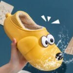 Eva novelty dog slippers - Yellow-Fabulous Bargains Galore