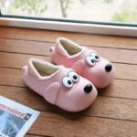 Eva novelty dog slippers - Pink-Fabulous Bargains Galore
