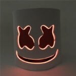 DJ Marshmello mask light up - Orange-Fabulous Bargains Galore
