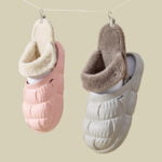 Waterproof removeable fur slippers - Beige-Fabulous Bargains Galore