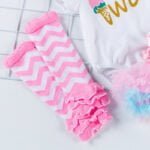 Baby girl 1st birthday outfit - White and Pink-Fabulous Bargains Galore