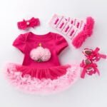 1st birthday dress for baby girl - Deep Pink Cupcake-Fabulous Bargains Galore