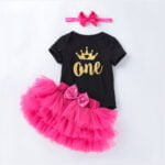 1st birthday outfit baby girl - Light Pink-Fabulous Bargains Galore