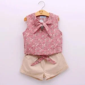 2 piece outfits for toddler girls - Pink (2)