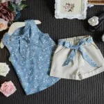 2 piece outfits for toddler girls - blue1