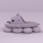 Non slip shark slippers for adults - Teal-Fabulous Bargains Galore