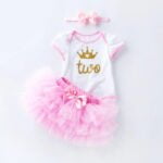 1st birthday outfit baby girl - Black and Pink-Fabulous Bargains Galore