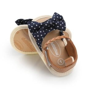 Toddler girl sandals with bow-knot - Navy Blue-Fabulous Bargains Galore