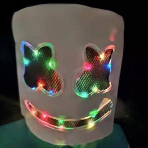 DJ Marshmello mask light up - Rainbow-Fabulous Bargains Galore
