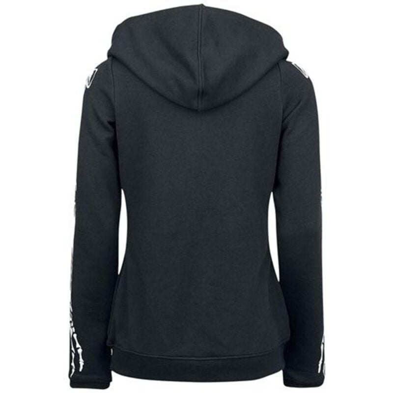 Halloween skeleton hoodie - Black-Fabulous Bargains Galore
