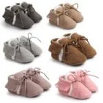 Baby shoes girl suede moccasins - Brown-Fabulous Bargains Galore