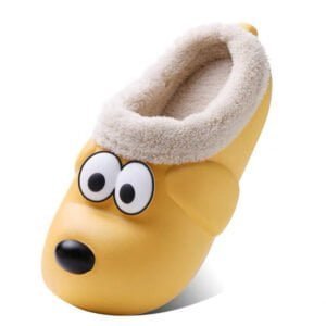 Eva novelty dog slippers - Yellow-Fabulous Bargains Galore