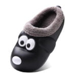 Eva novelty dog slippers - Black-Fabulous Bargains Galore