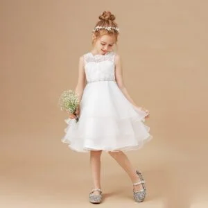 A-line flower girl dress