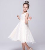 A-line lace flower girl dresses-champagne (2)