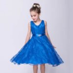 A-line lace flower girl dresses-royal-blue (2)
