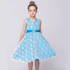 A-line lace flower girl dresses-sky-blue (1)