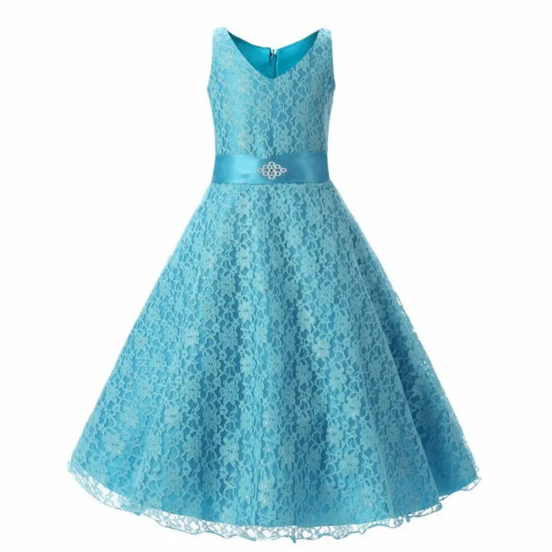 A-line lace flower girl dresses-sky-blue (3)