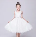 A-line lace flower girl dresses-white (4)