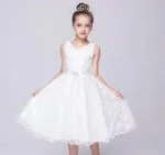 A-line lace flower girl dresses-white (7)