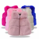 Baby faux fur vest for girls 1