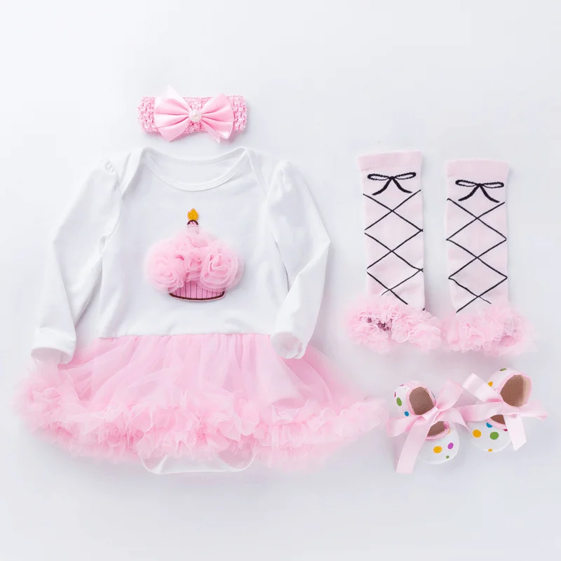 Baby girl first birthday dress set