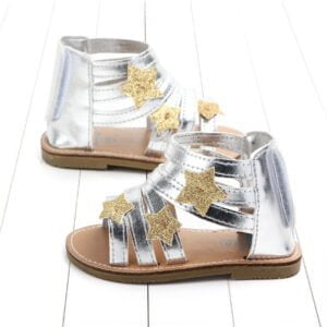 Baby girl gladiator sandals - Silver