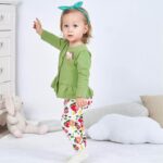 Baby girl leggings and top set - Green4