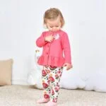 Baby girl leggings and top set - pink2