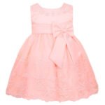 Baby girl satin dress - Light pink