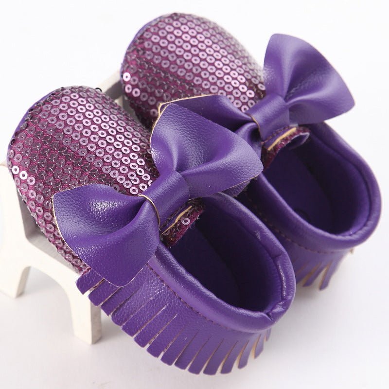 Baby girl sequin pre walker - Purple-Fabulous Bargains Galore