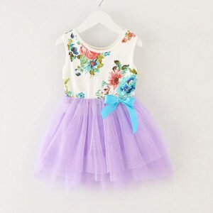 Baby girl tulle dress - Purple