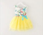 Baby girl tulle dress - Yellow
