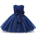 Baby girl tulle party dress-navy-blue (3)