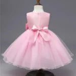 Baby girl tulle party dress-pink (4)