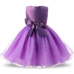 Baby girl tulle party dress-purple (5)
