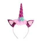 Baby girl unicorn headband-pink