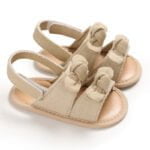 Baby girl velcro sandals - Beige