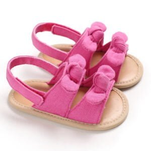 Baby girl velcro sandals - Pink
