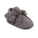 Baby shoes girl suede moccasins - Dark Pink-Fabulous Bargains Galore