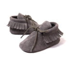 Baby shoes girl suede moccasins - Dark Pink-Fabulous Bargains Galore