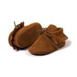 Baby shoes girl suede moccasins - Yellow-Fabulous Bargains Galore