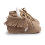 Baby shoes girl suede moccasins - Khaki-Fabulous Bargains Galore