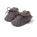 Baby shoes girl suede moccasins - Dark Pink-Fabulous Bargains Galore