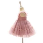Baby girl tulle ruffle dress - Pink-Fabulous Bargains Galore