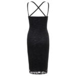Black Strappy lace bodycon dress (7)