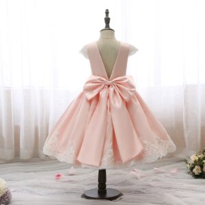 Blush pink dress for flower girl-Fabulous Bargains Galore