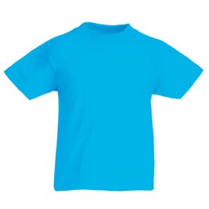 Boys plain t shirts-azure blue