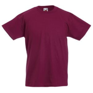 Boys plain t shirts-burgundy