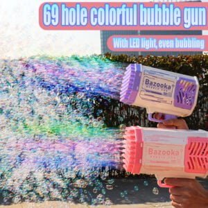Electric bubble gun rocket 69 holes-Fabulous Bargains Galore